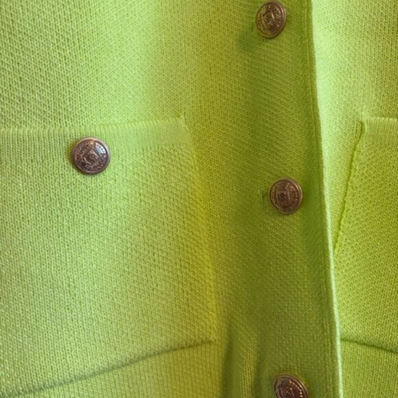 ZARA NEON cardigan sweatshirt jacket - Picture 3 of 7